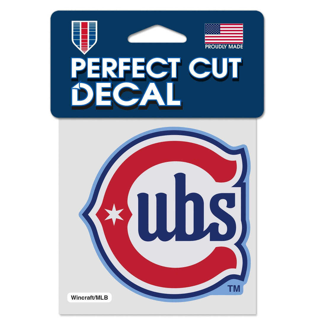 Chicago Cubs Alt Blues Perfect Cut Decal 4x4 by Wincraft Vinyl Die-Cut Icon WINCRAFT INCORPORATED