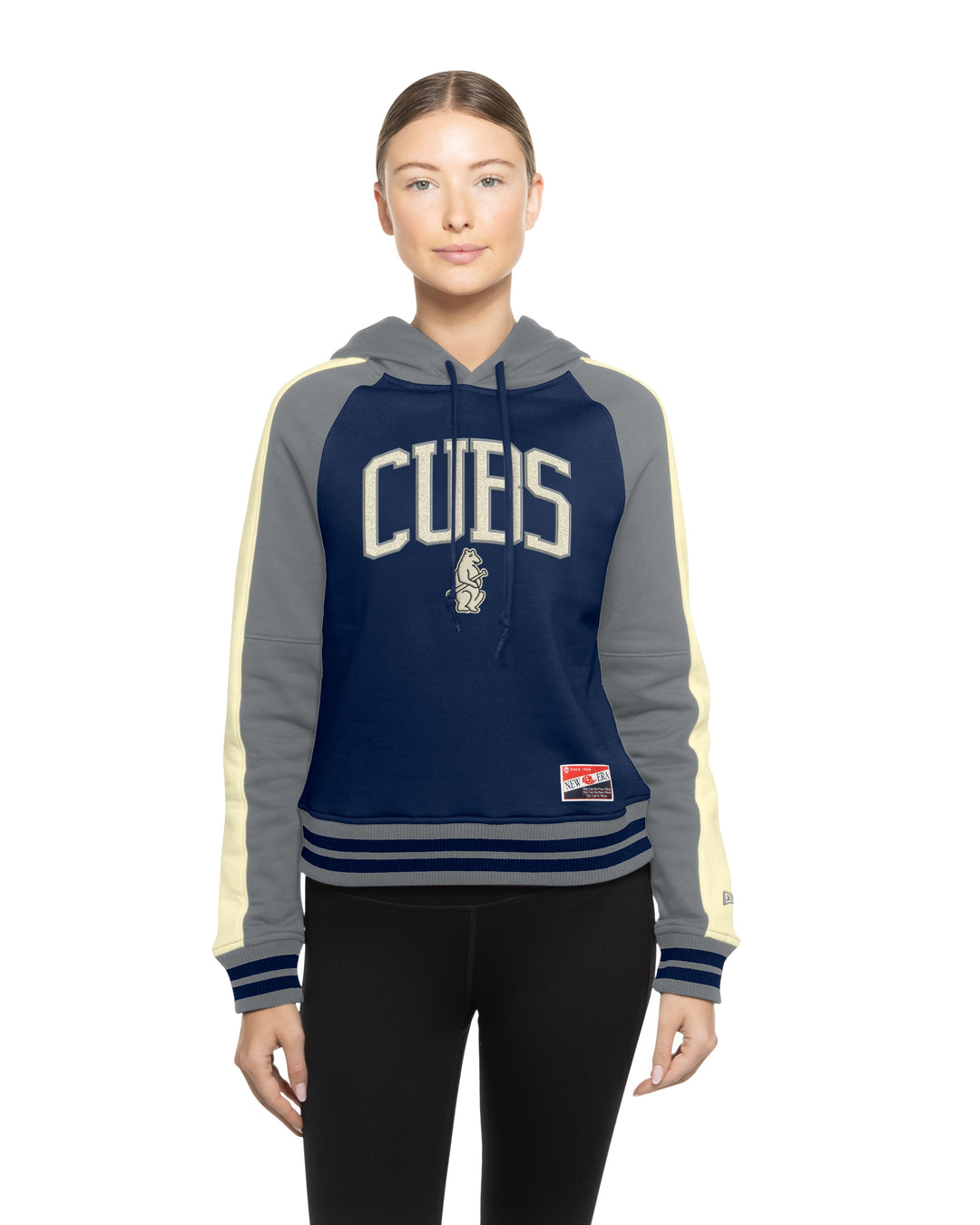 Chicago Cubs 1914 Throwback Women's Pullover Hoodie Navy by New Era Sweatshirts & Hoodies NEW ERA CAP COMPANY INC