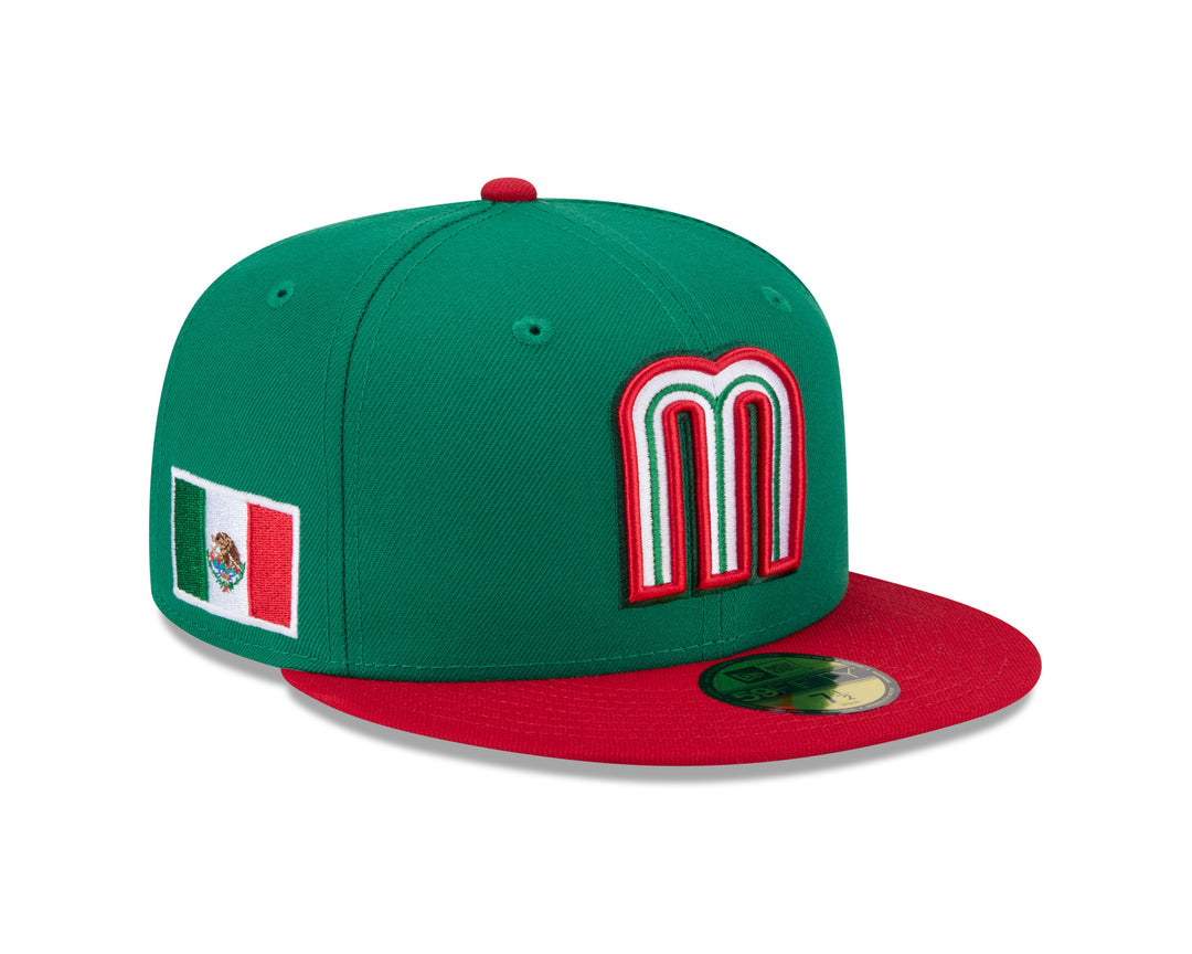 Mexico Baseball World Baseball Classic 5950 Low Profile Fitted Cap by New Era Caps NEW ERA CAP COMPANY