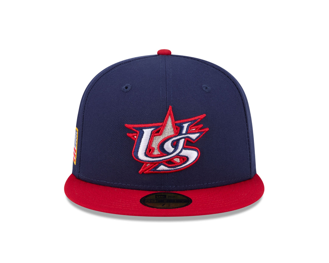 USA Baseball World Baseball Classic 5950 Low Profile Fitted Cap by New Era Caps NEW ERA CAP COMPANY