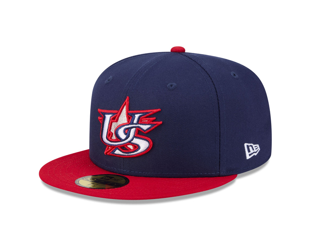 USA Baseball World Baseball Classic 5950 Low Profile Fitted Cap by New Era Caps NEW ERA CAP COMPANY