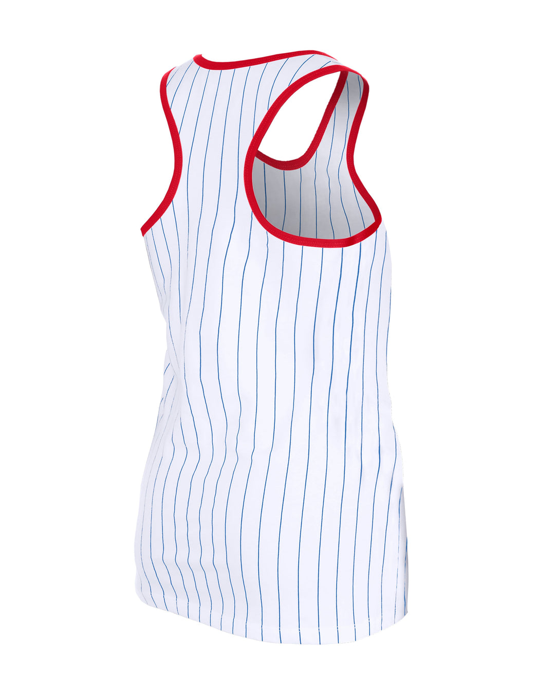 Chicago Cubs Logo Gameday Women's Pinstripe Tank Top by New Era TANK TOPS NEW ERA CAP COMPANY
