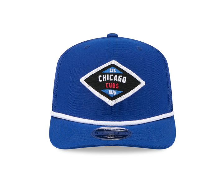 Chicago Cubs Patch Trucker 9SEVENTY Snapback Blue Cap by New Era Caps NEW ERA CAP COMPANY