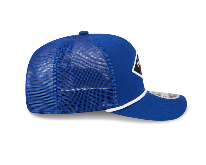 Chicago Cubs Patch Trucker 9SEVENTY Snapback Blue Cap by New Era Caps NEW ERA CAP COMPANY