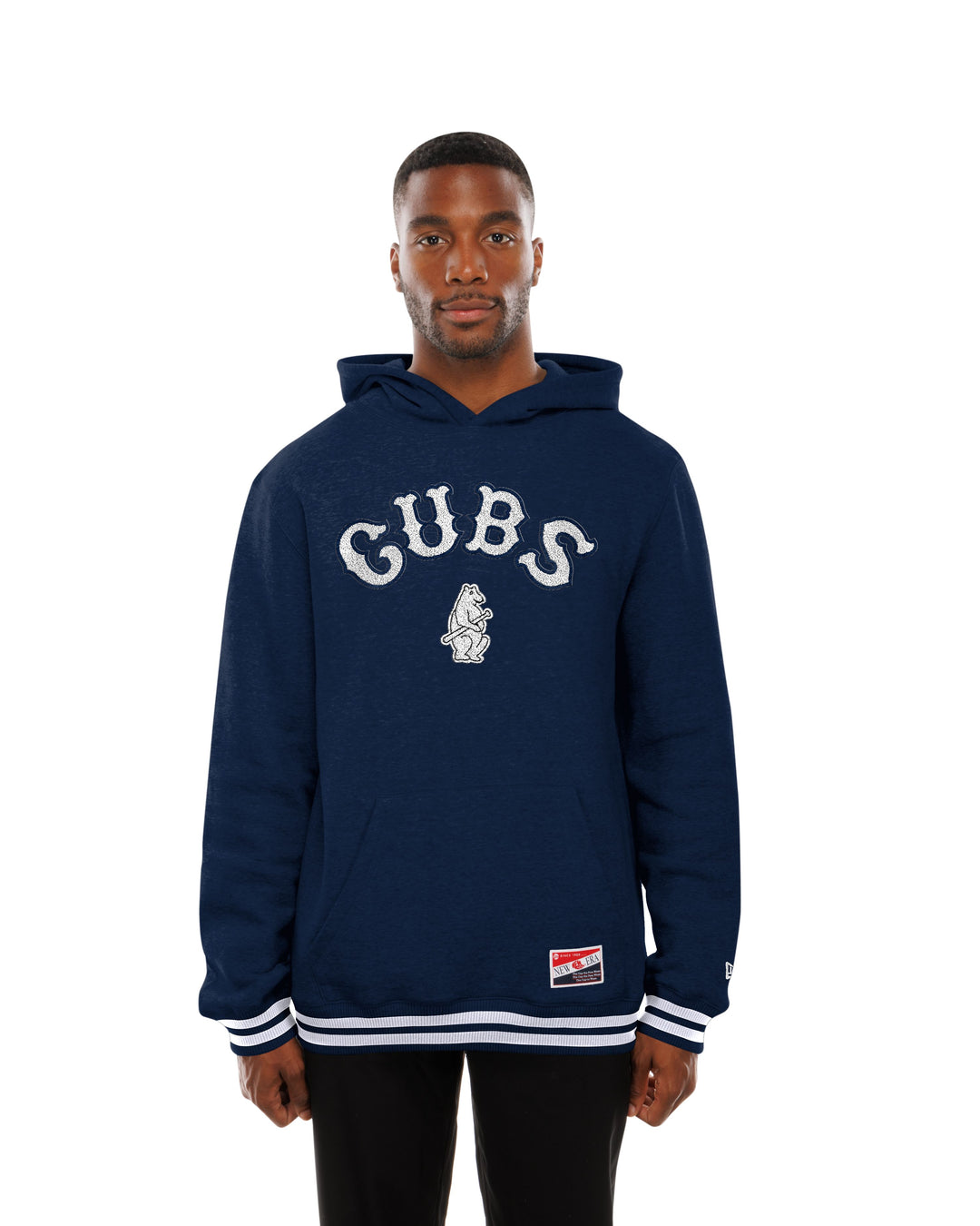Chicago Cubs 1914 Stacked Throwback Hoodie in Navy by New Era Sweatshirts &amp; Hoodies New Era
