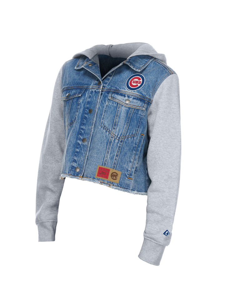 Chicago Cubs Denim Snap Women&