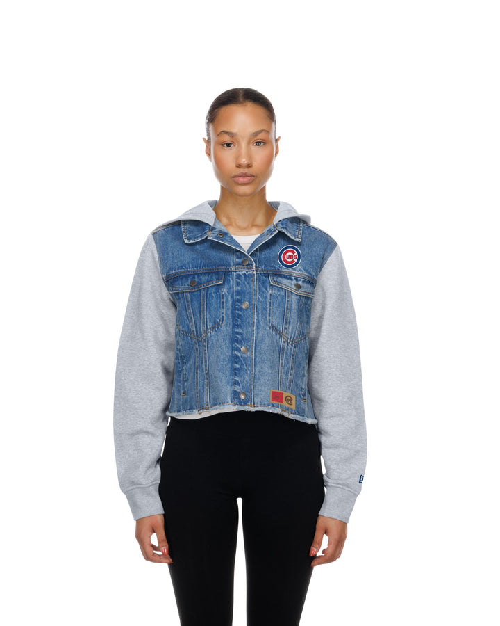 Chicago Cubs Denim Snap Women&