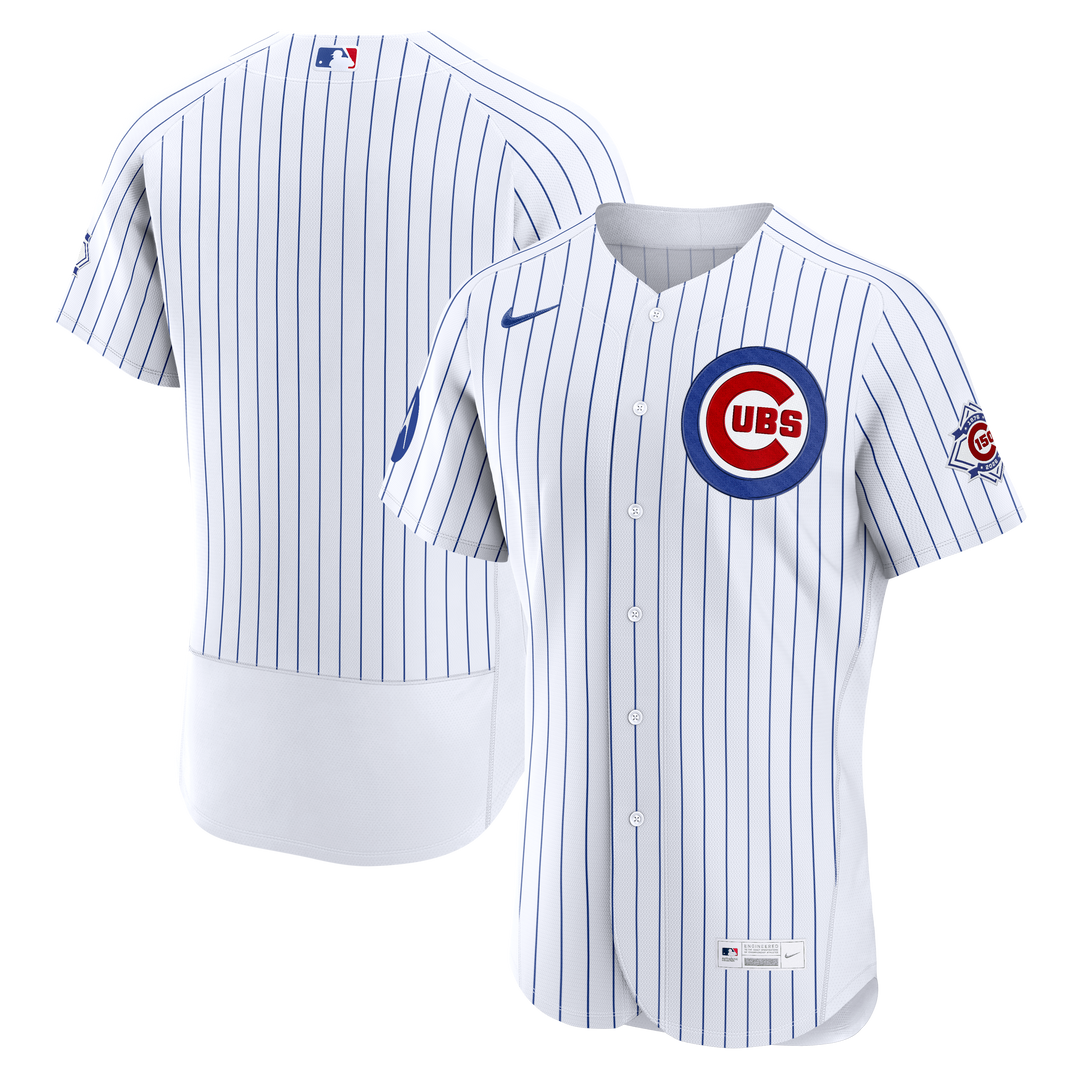 Chicago Cubs Home 150th Anniversary Custom Elite Jersey Jerseys Nike