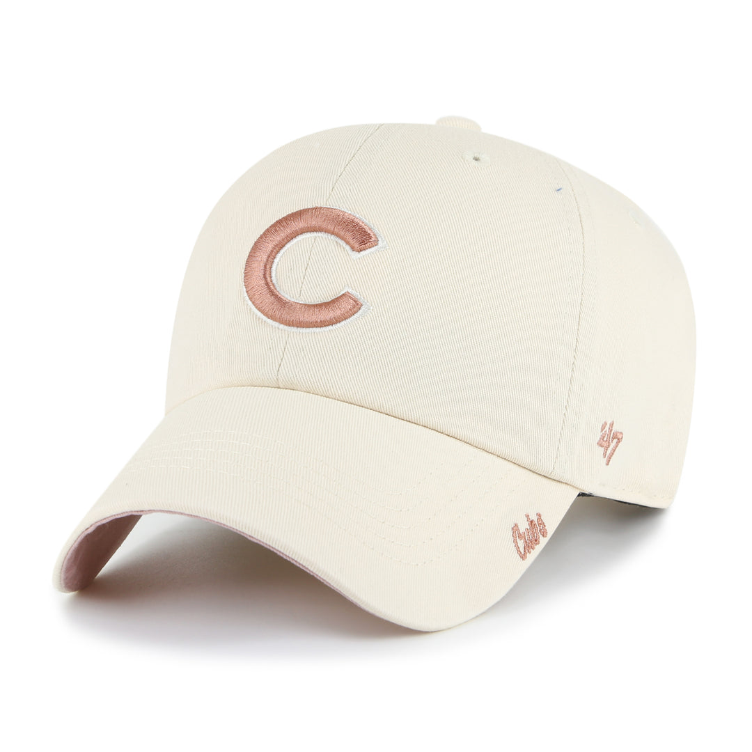 Chicago Cubs C Logo Ballpark Cheer Women's Natural Cap by '47 Brand Caps '47 BRAND