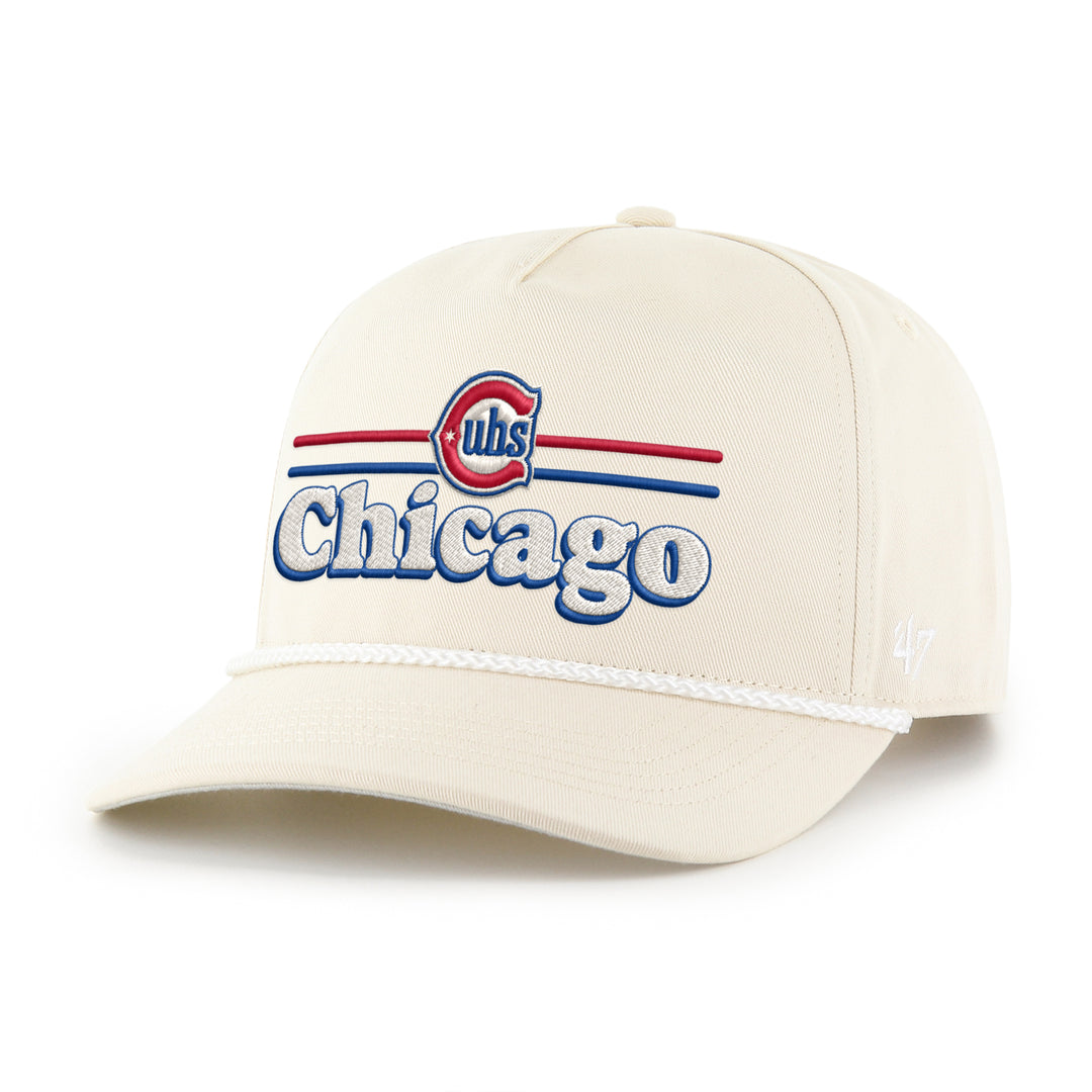 Chicago Cubs Blues Alt Logo Campscape Hitch Adjustable Cap by '47 Brand Caps '47 BRAND