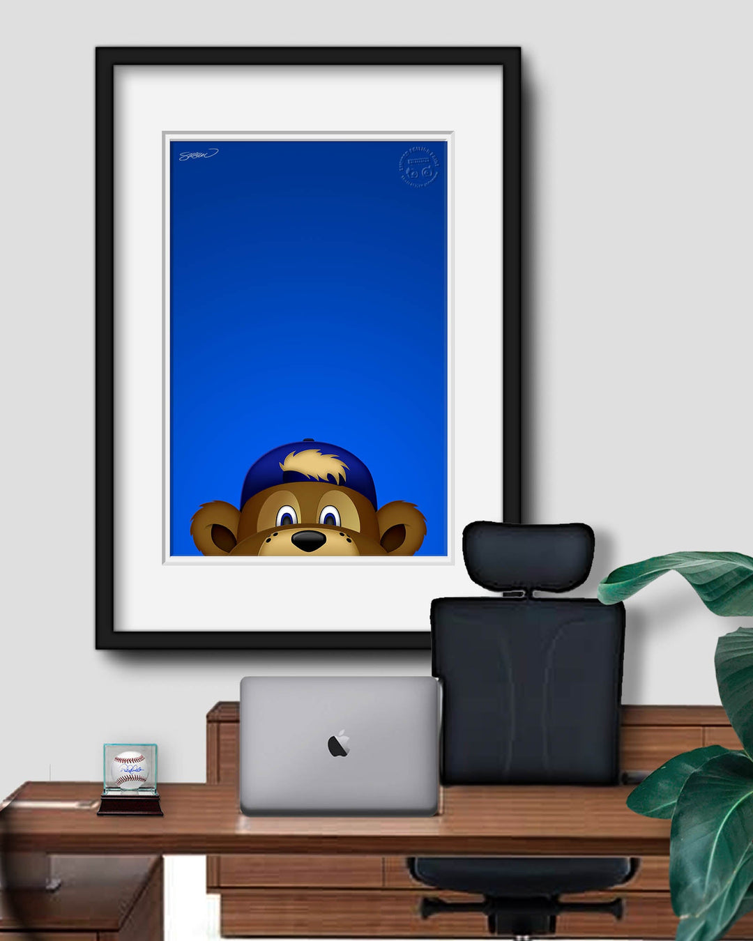 Minimalist Clark The Cub Art Print by S. Preston Art + Designs Art Print S. Preston Art + Designs