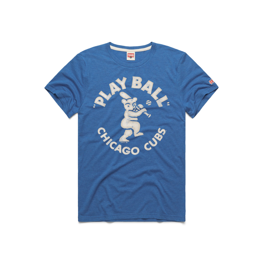 Chicago Cubs Play Ball T-Shirt by Homage T-Shirt HOMAGE