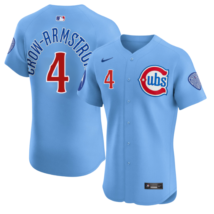Chicago Cubs Pete Crow-Armstrong Blues Alternate Elite Jersey by Nike Jerseys Nike
