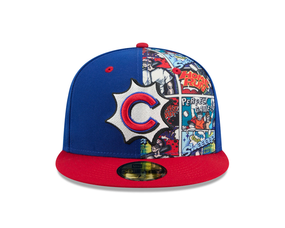 Chicago Cubs 2025 Player Comic 59Fifty Fitted Cap by New Era Caps NEW ERA CAP COMPANY