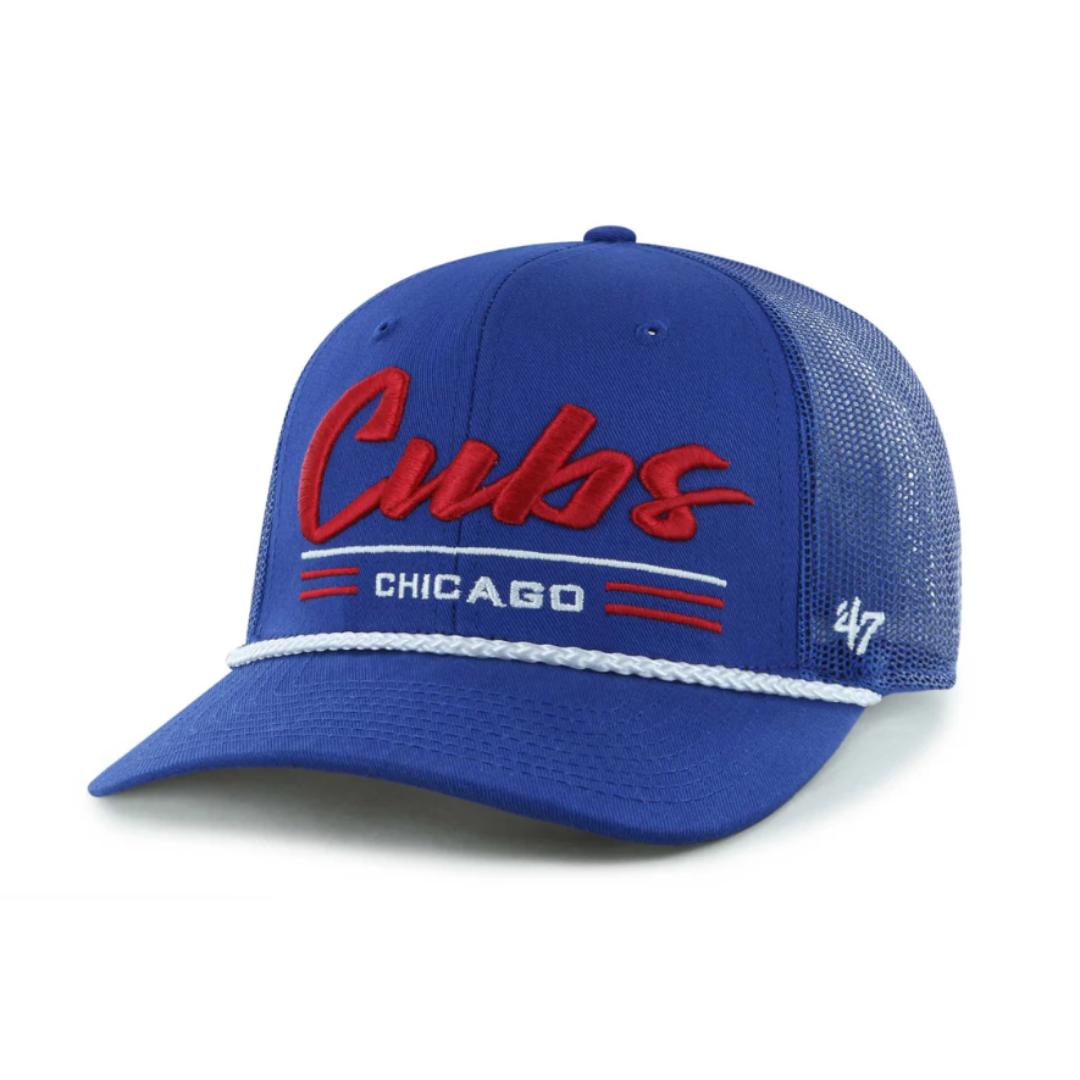Chicago Cubs Wordmark Royal Blue Hitch Adjustable Cap by '47 Brand Caps '47 BRAND