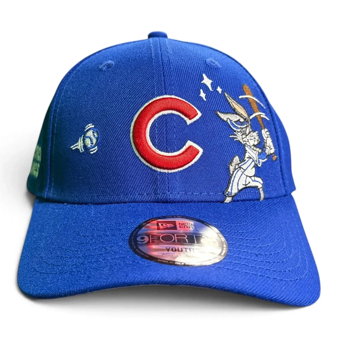 Chicago Cubs x Bugs Bunny Looney Tunes Youth 9FORTY Snapback Cap in Royal by New Era Caps NEW ERA CAP COMPANY