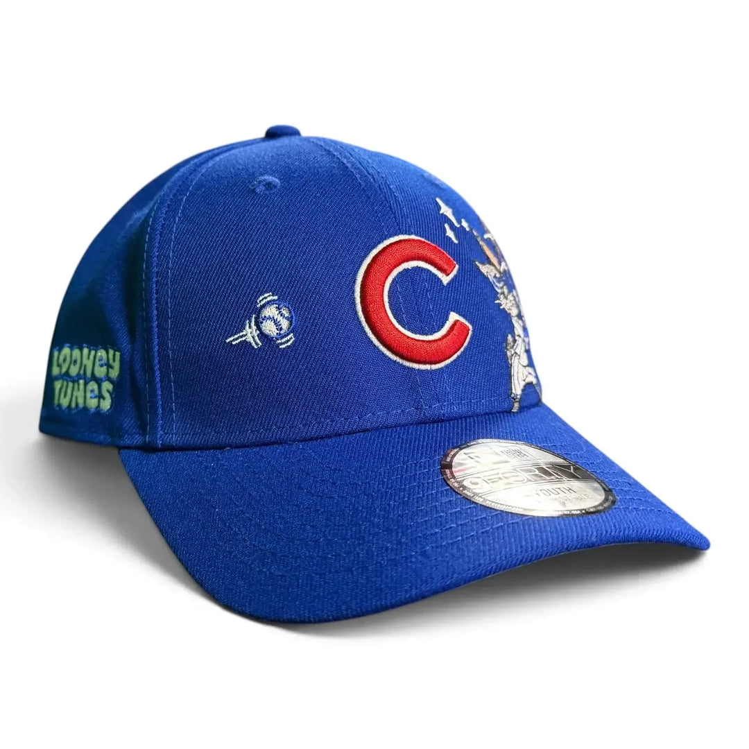Chicago Cubs x Bugs Bunny Looney Tunes Youth 9FORTY Snapback Cap in Royal by New Era Caps NEW ERA CAP COMPANY