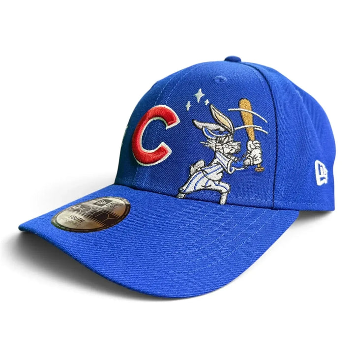 Chicago Cubs x Bugs Bunny Looney Tunes Youth 9FORTY Snapback Cap in Royal by New Era Caps NEW ERA CAP COMPANY