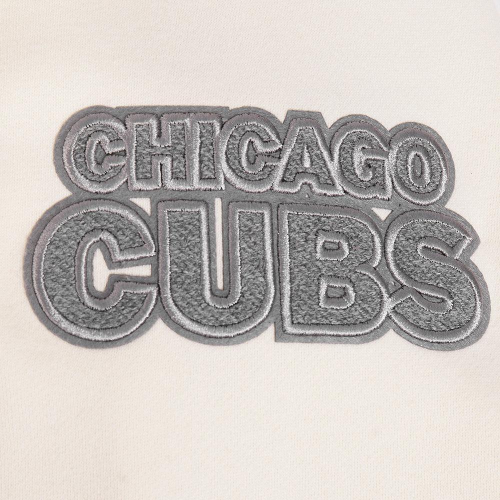 Chicago Cubs Bullseye Logo Terry Cream Crewneck by Pro Standard Sweatshirts & Hoodies PRO STANDARD
