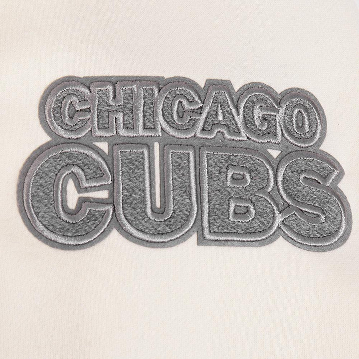 Chicago Cubs Bullseye Logo Terry Cream Crewneck by Pro Standard Sweatshirts & Hoodies PRO STANDARD