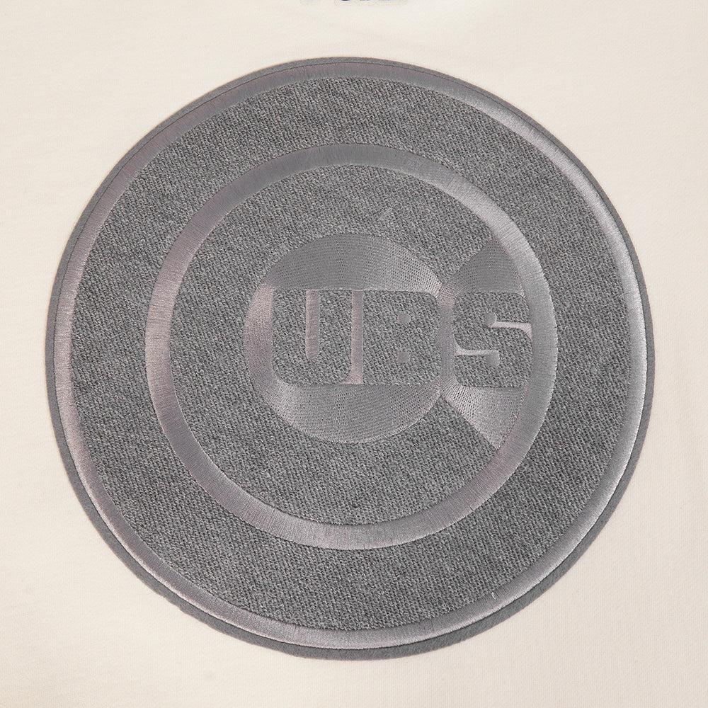 Chicago Cubs Bullseye Logo Terry Cream Crewneck by Pro Standard Sweatshirts & Hoodies PRO STANDARD