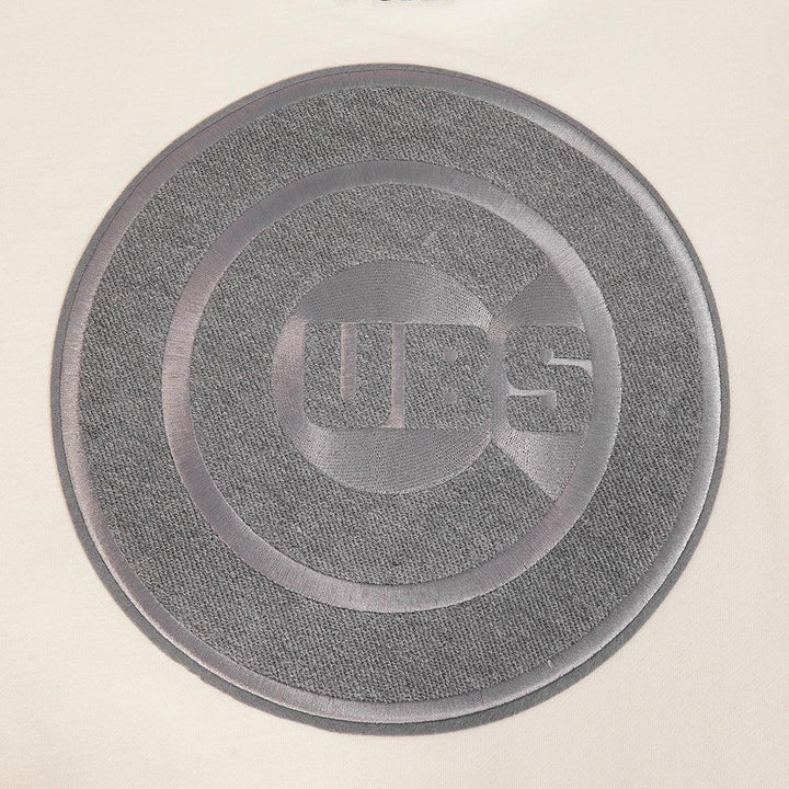 Chicago Cubs Bullseye Logo Terry Cream Crewneck by Pro Standard Sweatshirts & Hoodies PRO STANDARD