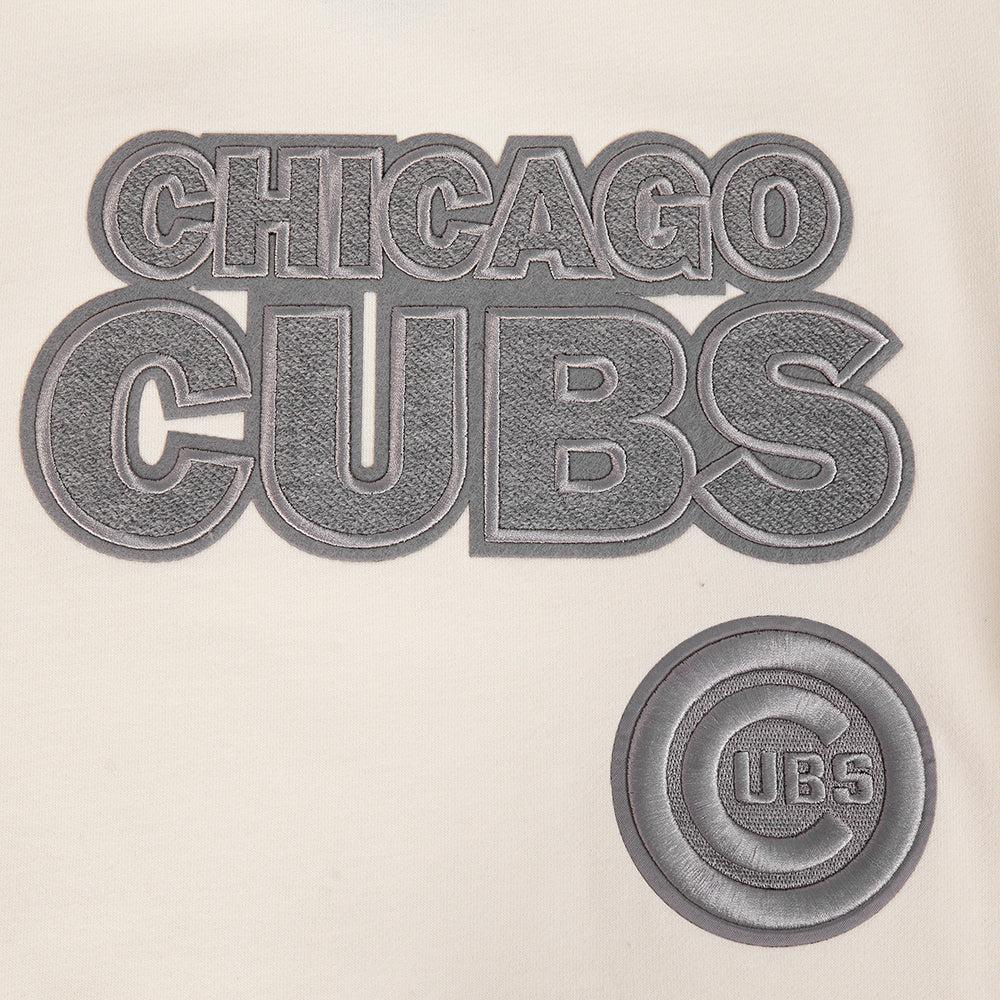 Chicago Cubs Bullseye Logo Terry Cream Crewneck by Pro Standard Sweatshirts & Hoodies PRO STANDARD