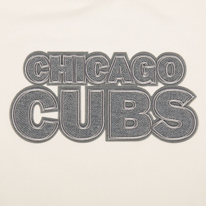 Chicago Cubs Women's Terry Cream Crewneck by Pro Standard Sweatshirts & Hoodies PRO STANDARD