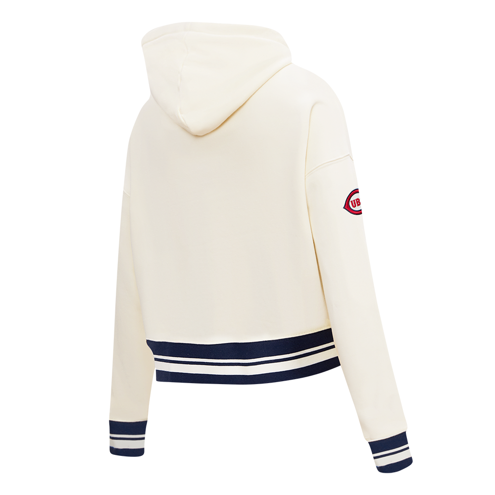 Chicago Cubs 1929 Logo Women's Cream Hoodie by Pro Standard Sweatshirts & Hoodies PRO STANDARD