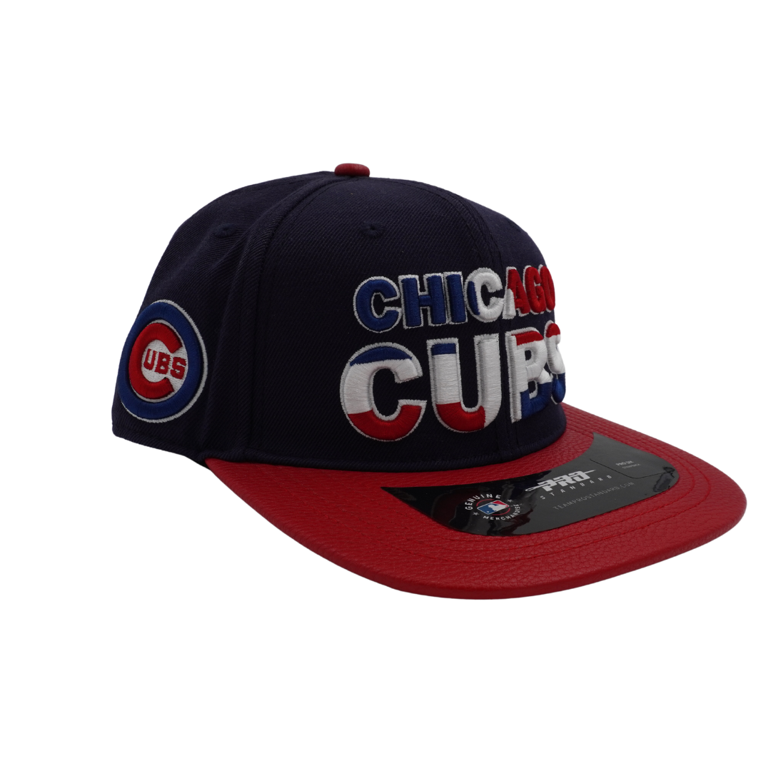 Chicago Cubs Dominican Republic Flag Leather Adjustable Cap by Pro Standard - Ivy Shop