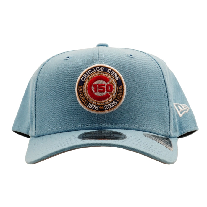 Chicago Cubs 150th Anniversary Logo Cap in Sky Blue by New Era Caps NEW ERA CAP COMPANY