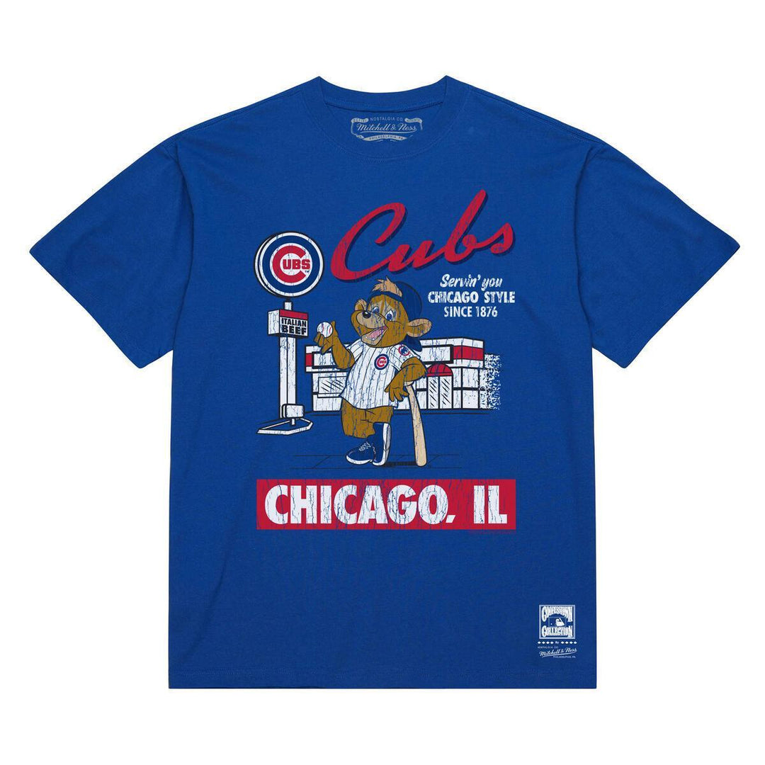 Chicago Cubs Mitchell & Ness Deli Tee Tees Mitchell & Ness