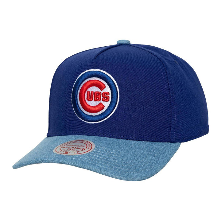 Chicago Cubs Spring Denim Snapback Cap by Mitchell &amp; Ness Caps MITCHELL n NESS
