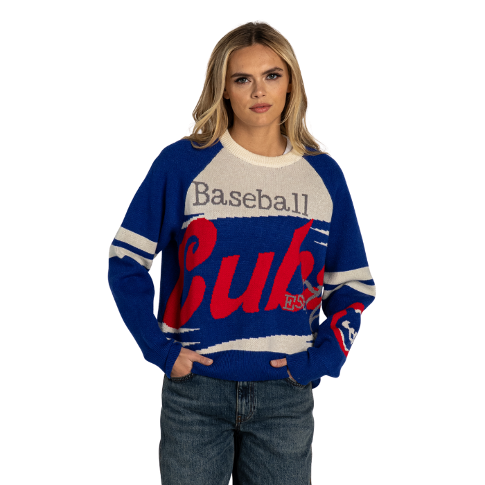 Chicago Cubs 1984 Logo Women&