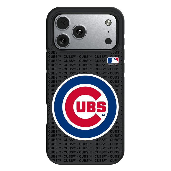 Chicago Cubs Text Backdrop Bump Phone Case for Apple iPhone 17 Series Phone Cases Keyscaper
