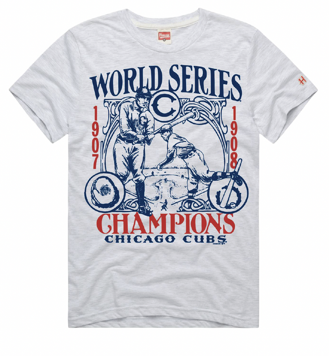 Chicago Cubs World Series Champs T-Shirt by Homage T-Shirt HOMAGE