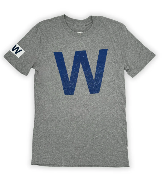 Chicago Cubs Women's W Collection Grey Tee by New Era NEW ERA CAP COMPANY INC