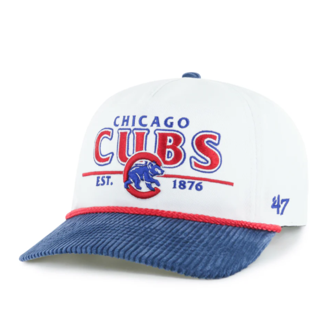 Chicago Cubs Walking Bear Corduroy Hitch Adjustable Cap by '47 Brand Caps '47 BRAND