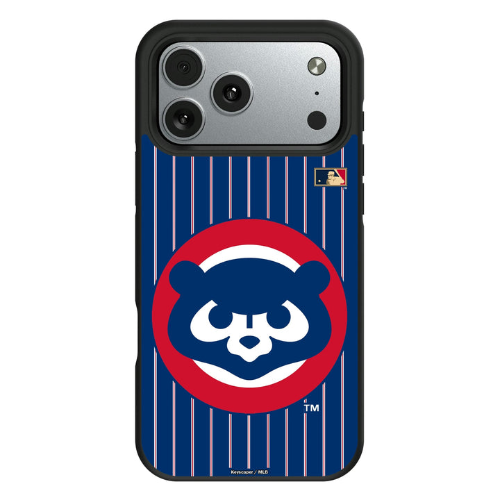 Chicago Cubs Home 1979-1993 - Cooperstown Collection Pinstripe Bump Phone Case