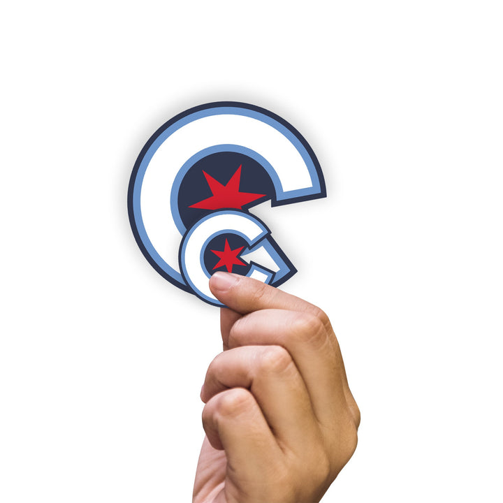 Chicago Cubs - RealBig City Connect Logo Collection - Official MLB - Reusable Vinyl Wall Decals 